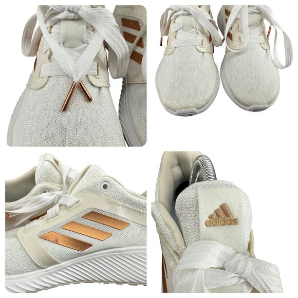 Adidas Edge Lux 3 Women’s 9.5 Running Shoes Crystal White Copper Metallic EF7035 - Picture 7 of 11